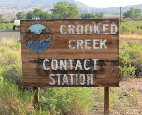 Crooked Creek Contact Station Sign