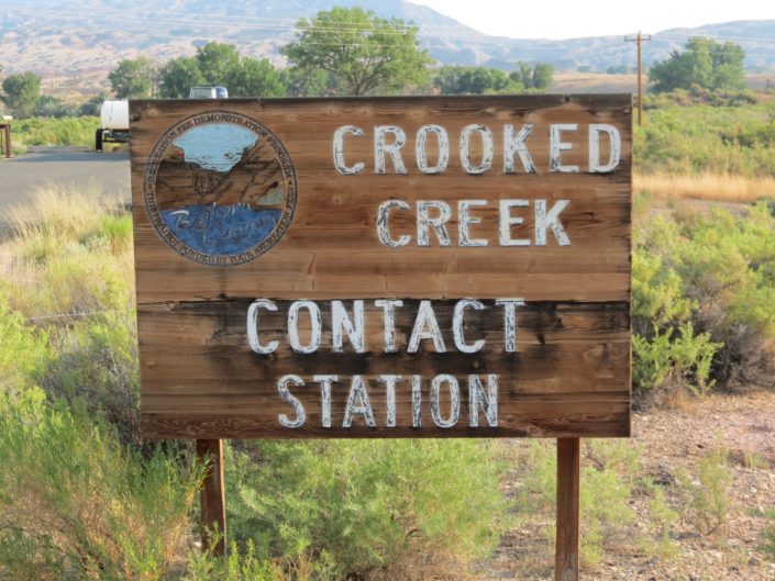 Crooked Creek Contact Station Sign