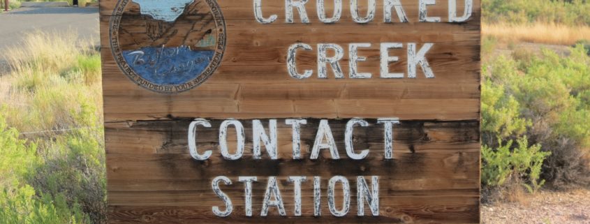 Crooked Creek Contact Station Sign