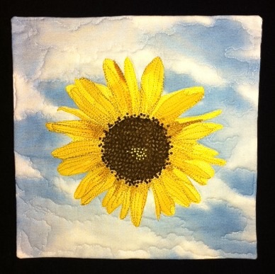 Sonnenblume: sunflower quilt